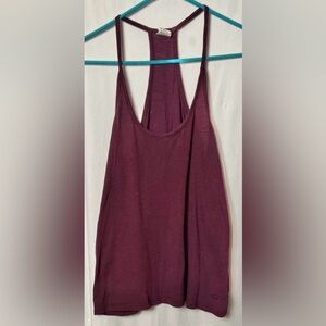 PINK Victoria's Secret Sleepwear Women's Burgundy Racerback Tank Top Size XS